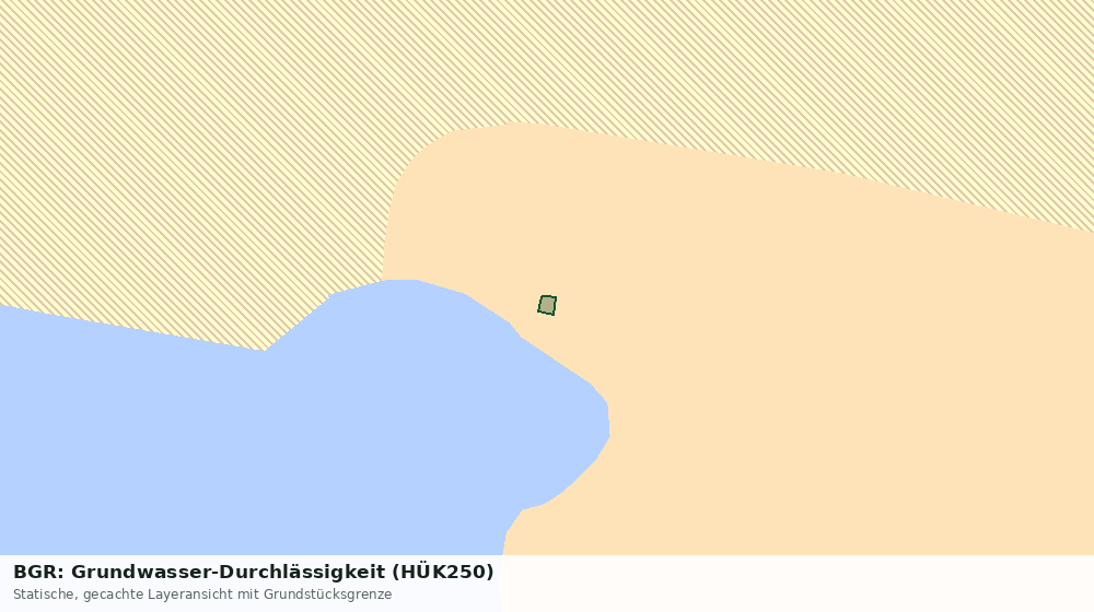 Statische Kartenansicht: BGR: Grundwasser-Durchlässigkeit (HÜK250)