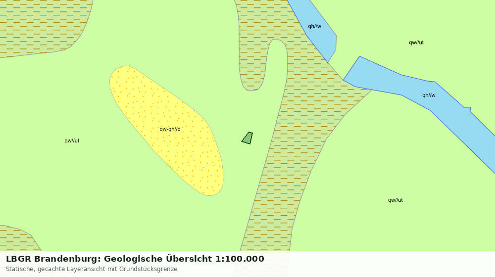 Statische Kartenansicht: LBGR Brandenburg: Geologische Übersicht 1:100.000