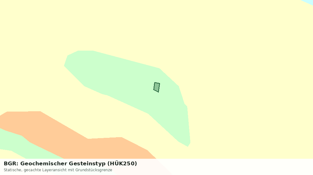 Statische Kartenansicht: BGR: Geochemischer Gesteinstyp (HÜK250)