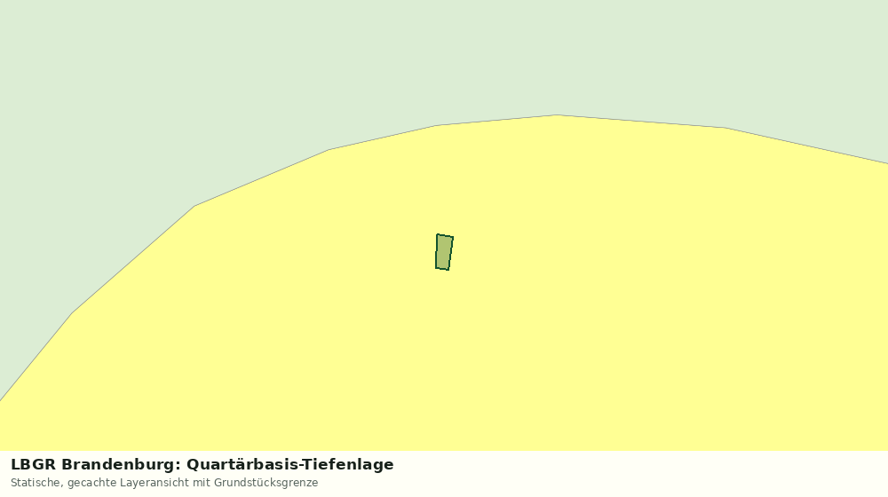 Statische Kartenansicht: LBGR Brandenburg: Quartärbasis-Tiefenlage