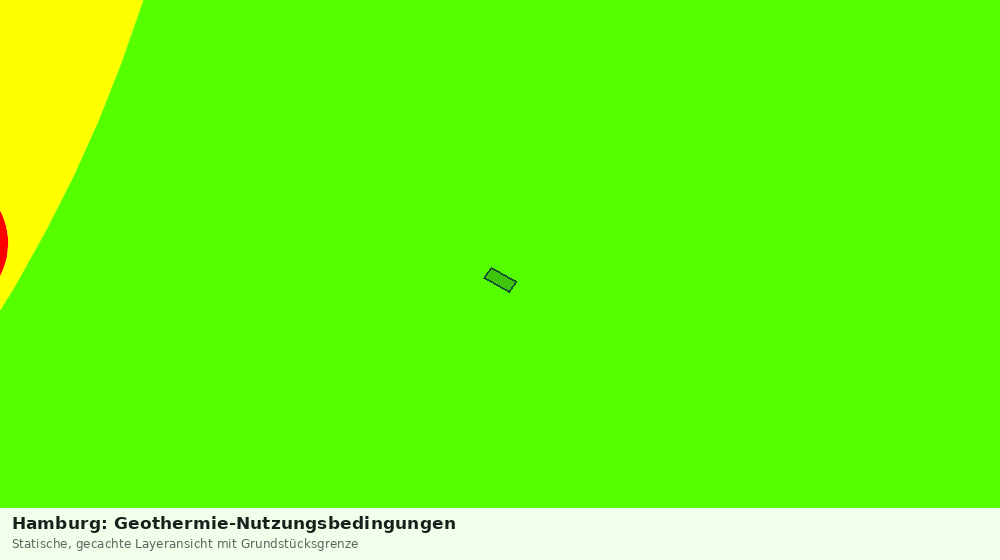 Statische Kartenansicht: Hamburg: Geothermie-Nutzungsbedingungen