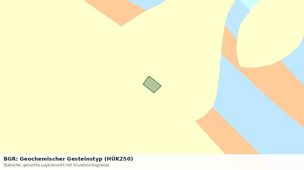 Statische Kartenansicht: BGR: Geochemischer Gesteinstyp (HÜK250)