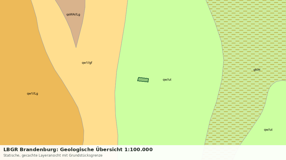 Statische Kartenansicht: LBGR Brandenburg: Geologische Übersicht 1:100.000