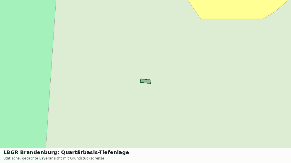 Statische Kartenansicht: LBGR Brandenburg: Quartärbasis-Tiefenlage