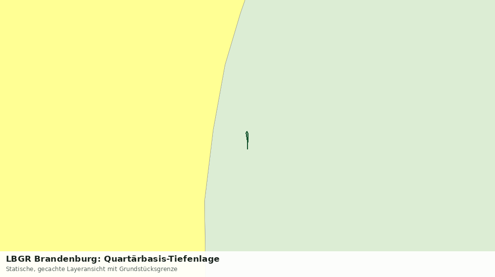 Statische Kartenansicht: LBGR Brandenburg: Quartärbasis-Tiefenlage