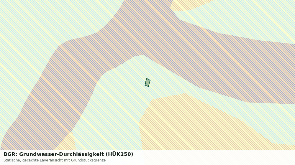 Statische Kartenansicht: BGR: Grundwasser-Durchlässigkeit (HÜK250)
