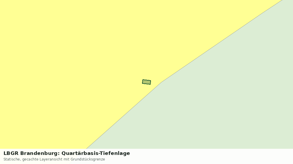 Statische Kartenansicht: LBGR Brandenburg: Quartärbasis-Tiefenlage