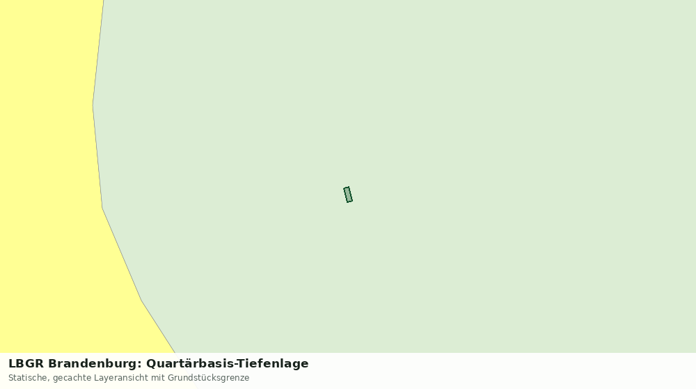 Statische Kartenansicht: LBGR Brandenburg: Quartärbasis-Tiefenlage