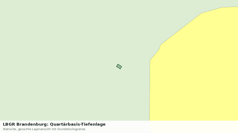 Statische Kartenansicht: LBGR Brandenburg: Quartärbasis-Tiefenlage