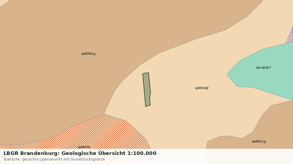 Statische Kartenansicht: LBGR Brandenburg: Geologische Übersicht 1:100.000