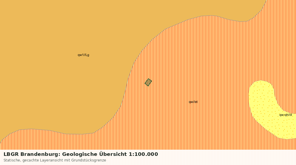 Statische Kartenansicht: LBGR Brandenburg: Geologische Übersicht 1:100.000