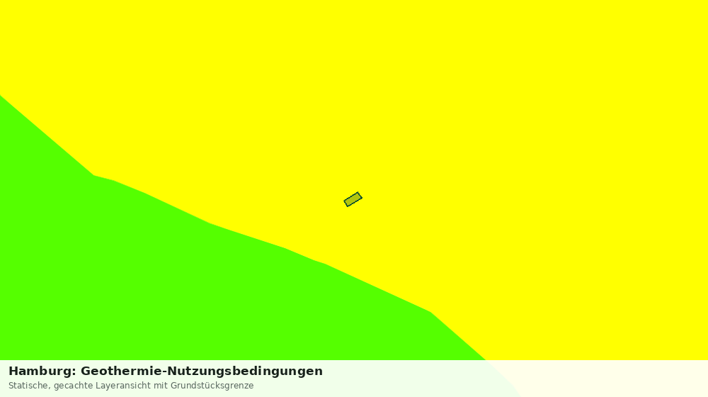 Statische Kartenansicht: Hamburg: Geothermie-Nutzungsbedingungen