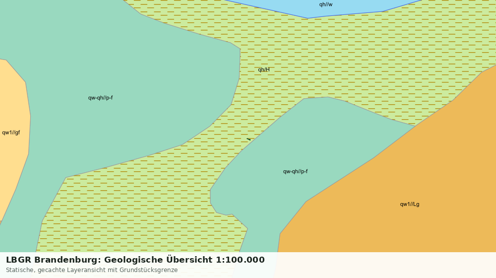Statische Kartenansicht: LBGR Brandenburg: Geologische Übersicht 1:100.000