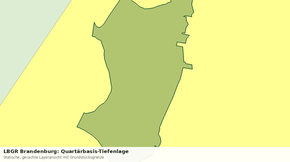 Statische Kartenansicht: LBGR Brandenburg: Quartärbasis-Tiefenlage