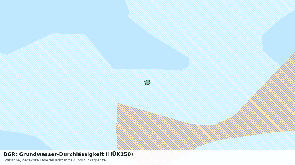 Statische Kartenansicht: BGR: Grundwasser-Durchlässigkeit (HÜK250)
