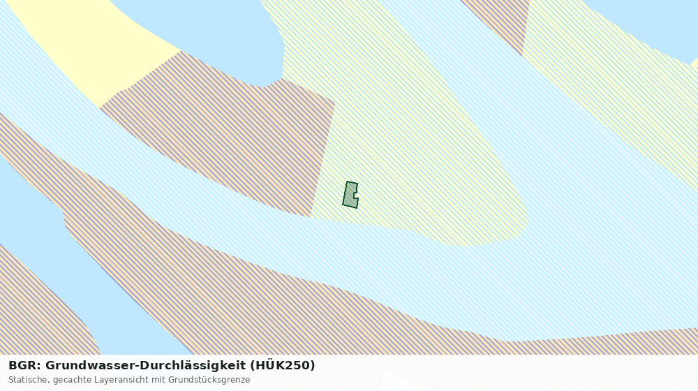 Statische Kartenansicht: BGR: Grundwasser-Durchlässigkeit (HÜK250)