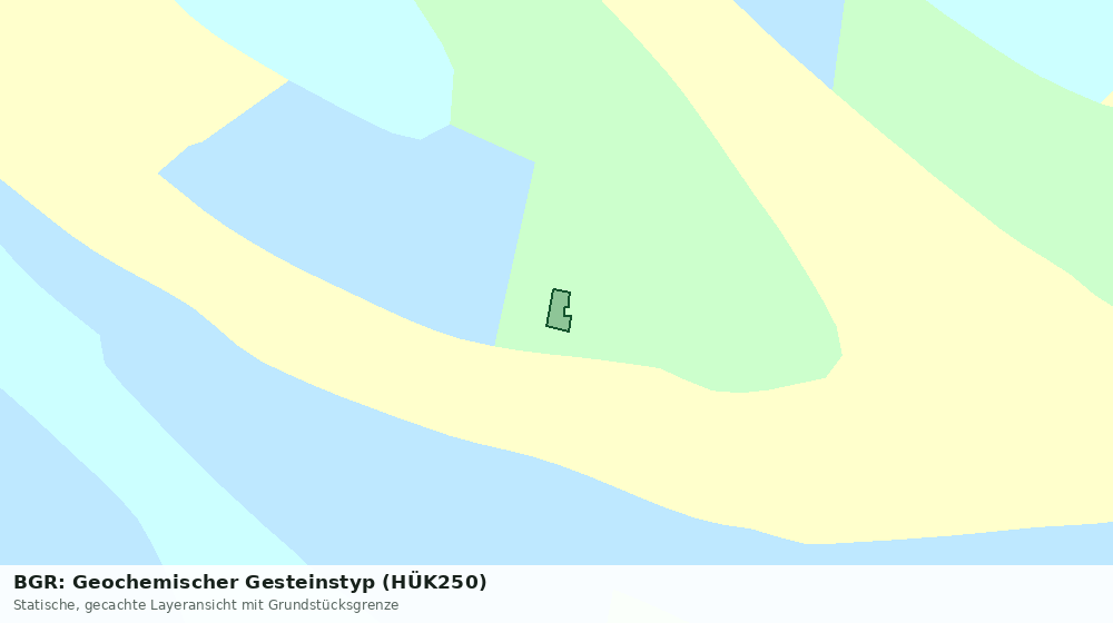Statische Kartenansicht: BGR: Geochemischer Gesteinstyp (HÜK250)