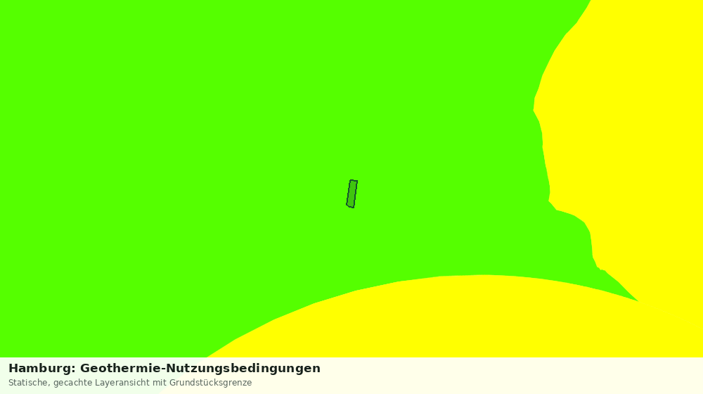 Statische Kartenansicht: Hamburg: Geothermie-Nutzungsbedingungen