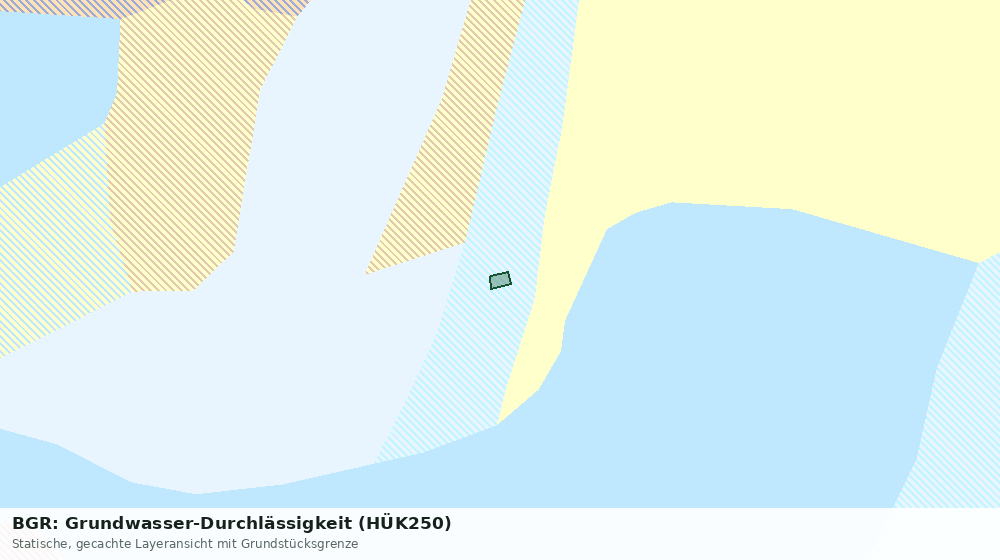 Statische Kartenansicht: BGR: Grundwasser-Durchlässigkeit (HÜK250)