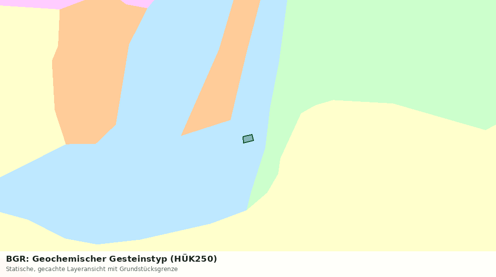 Statische Kartenansicht: BGR: Geochemischer Gesteinstyp (HÜK250)
