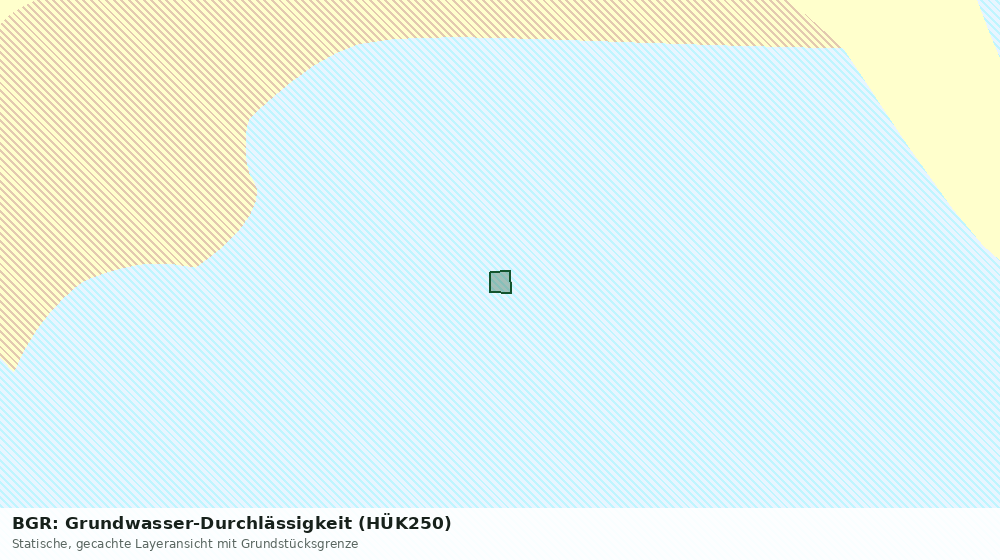 Statische Kartenansicht: BGR: Grundwasser-Durchlässigkeit (HÜK250)