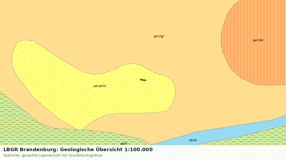 Statische Kartenansicht: LBGR Brandenburg: Geologische Übersicht 1:100.000