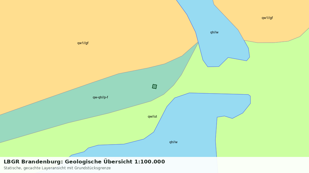 Statische Kartenansicht: LBGR Brandenburg: Geologische Übersicht 1:100.000