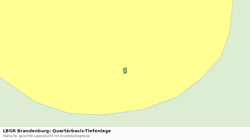 Statische Kartenansicht: LBGR Brandenburg: Quartärbasis-Tiefenlage