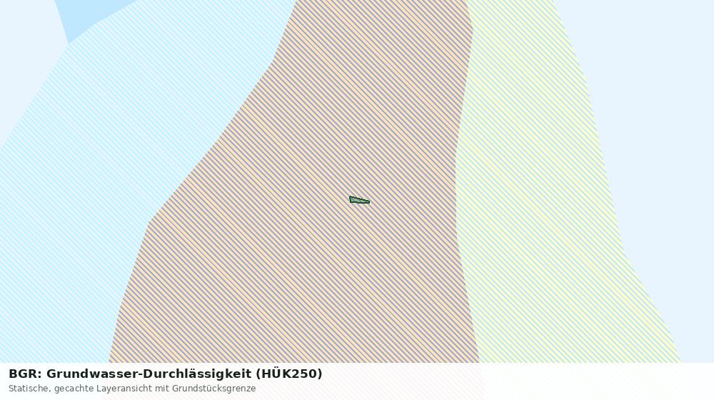 Statische Kartenansicht: BGR: Grundwasser-Durchlässigkeit (HÜK250)