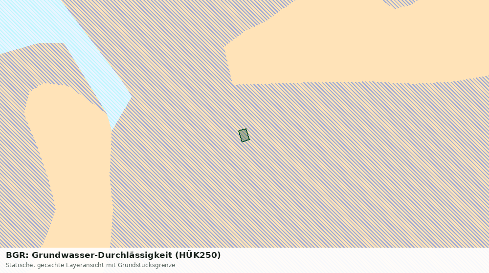 Statische Kartenansicht: BGR: Grundwasser-Durchlässigkeit (HÜK250)