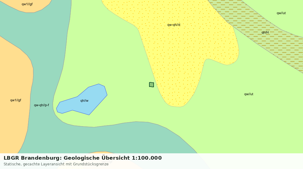 Statische Kartenansicht: LBGR Brandenburg: Geologische Übersicht 1:100.000