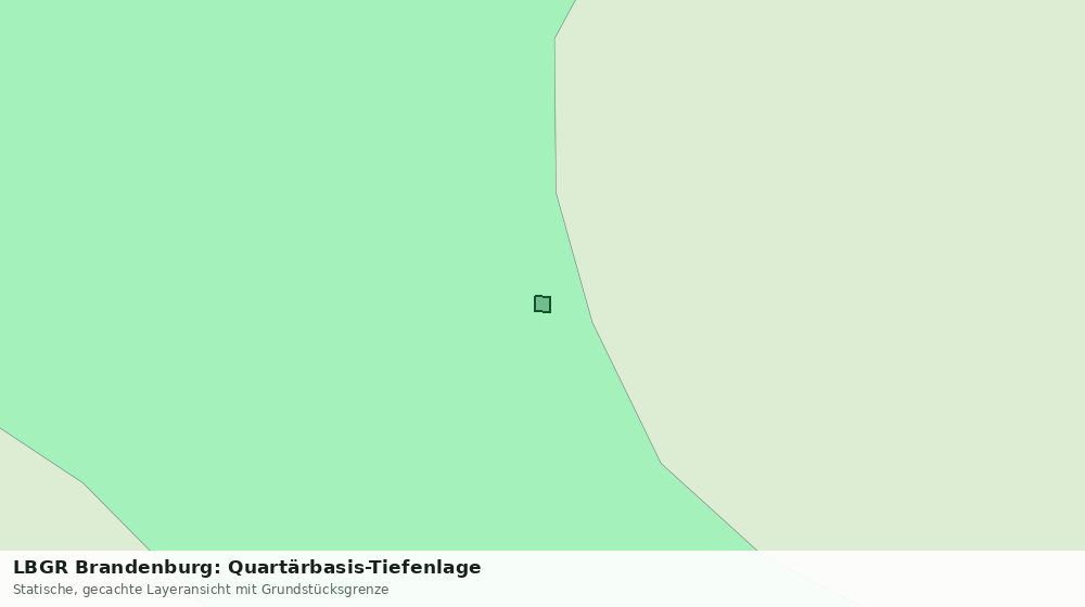 Statische Kartenansicht: LBGR Brandenburg: Quartärbasis-Tiefenlage