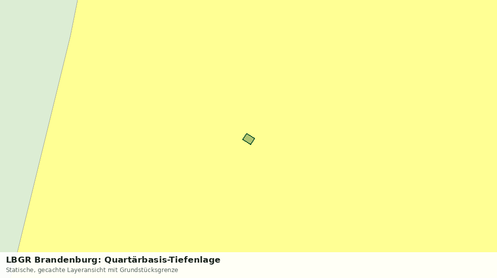 Statische Kartenansicht: LBGR Brandenburg: Quartärbasis-Tiefenlage