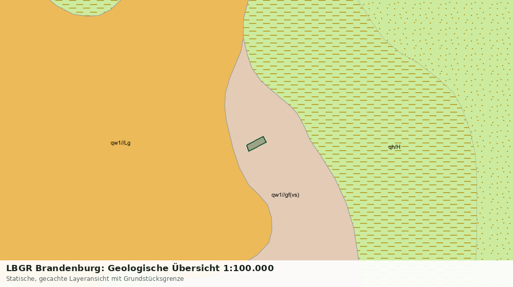 Statische Kartenansicht: LBGR Brandenburg: Geologische Übersicht 1:100.000