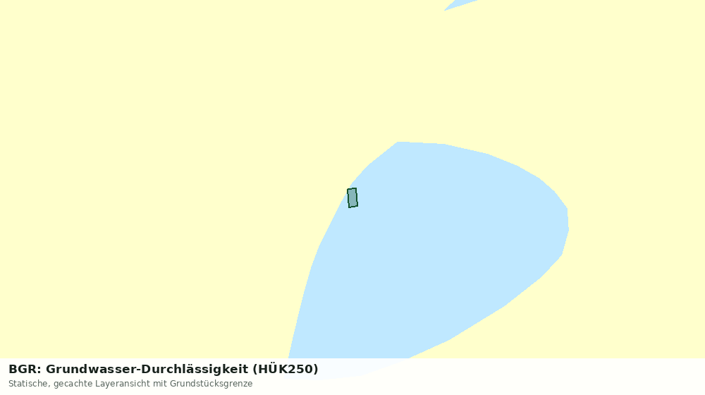 Statische Kartenansicht: BGR: Grundwasser-Durchlässigkeit (HÜK250)