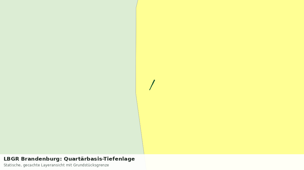 Statische Kartenansicht: LBGR Brandenburg: Quartärbasis-Tiefenlage