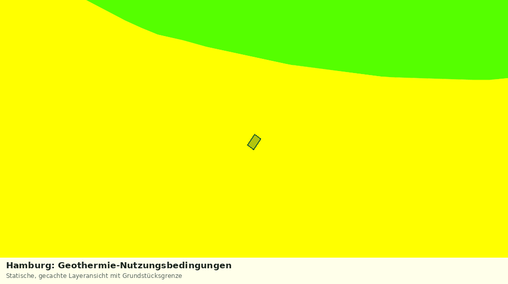 Statische Kartenansicht: Hamburg: Geothermie-Nutzungsbedingungen