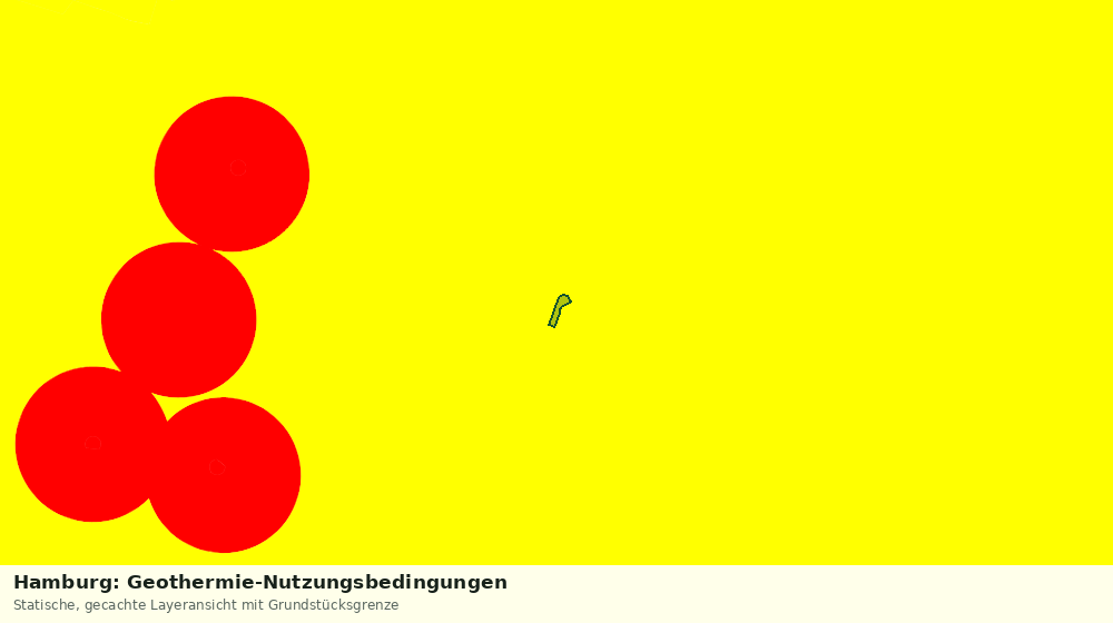 Statische Kartenansicht: Hamburg: Geothermie-Nutzungsbedingungen