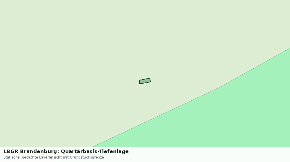 Statische Kartenansicht: LBGR Brandenburg: Quartärbasis-Tiefenlage