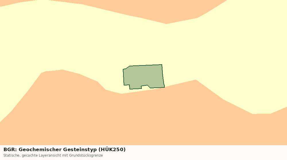 Statische Kartenansicht: BGR: Geochemischer Gesteinstyp (HÜK250)
