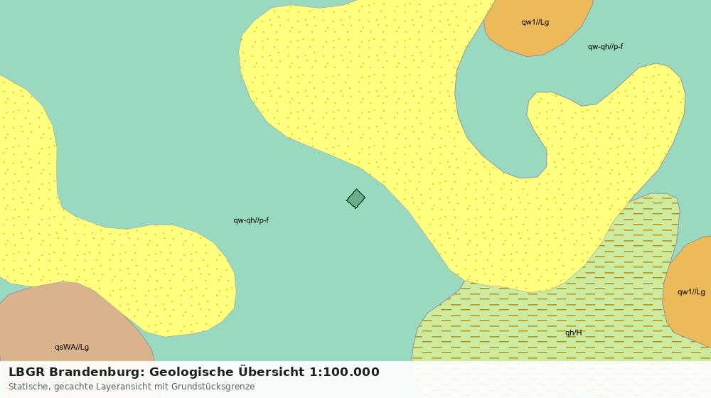 Statische Kartenansicht: LBGR Brandenburg: Geologische Übersicht 1:100.000