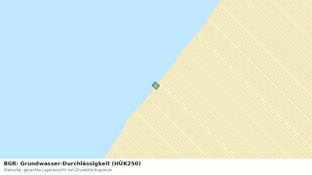 Statische Kartenansicht: BGR: Grundwasser-Durchlässigkeit (HÜK250)