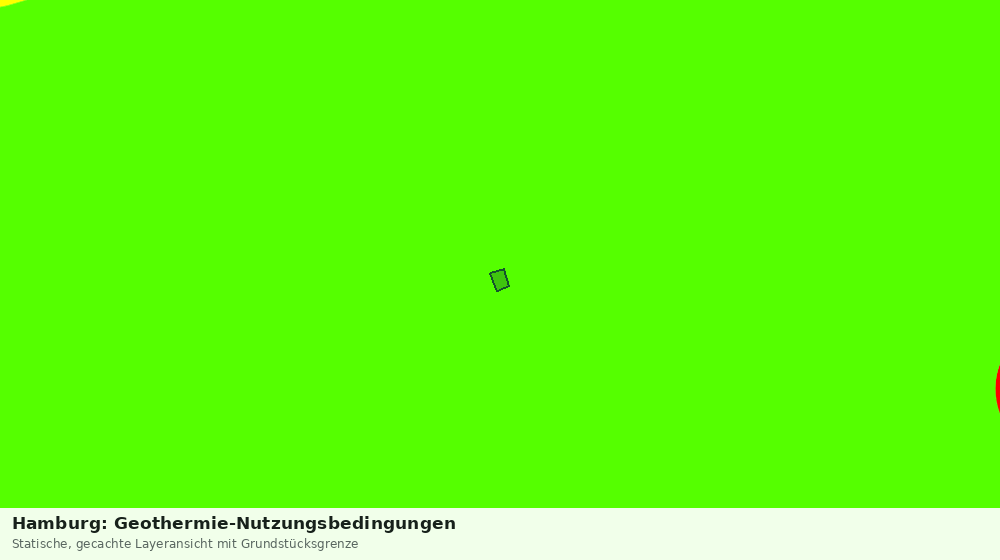 Statische Kartenansicht: Hamburg: Geothermie-Nutzungsbedingungen