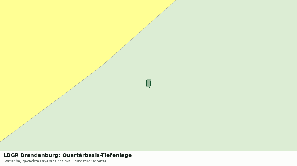 Statische Kartenansicht: LBGR Brandenburg: Quartärbasis-Tiefenlage
