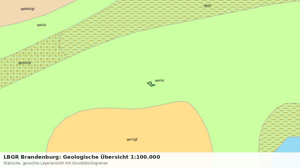 Statische Kartenansicht: LBGR Brandenburg: Geologische Übersicht 1:100.000
