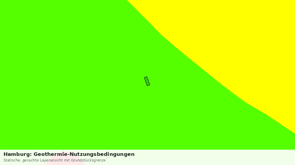 Statische Kartenansicht: Hamburg: Geothermie-Nutzungsbedingungen