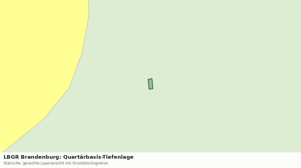 Statische Kartenansicht: LBGR Brandenburg: Quartärbasis-Tiefenlage