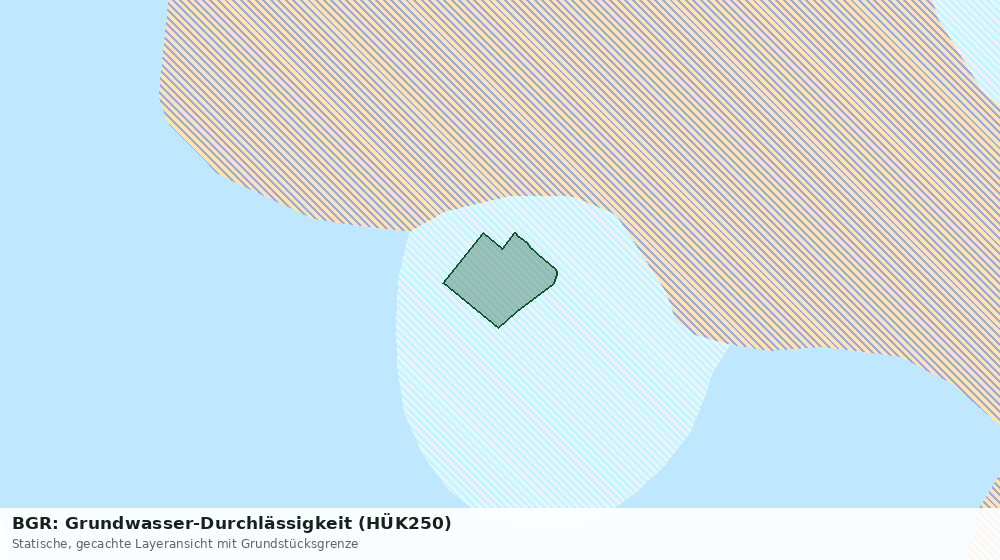 Statische Kartenansicht: BGR: Grundwasser-Durchlässigkeit (HÜK250)