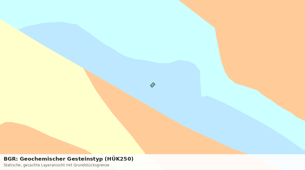 Statische Kartenansicht: BGR: Geochemischer Gesteinstyp (HÜK250)