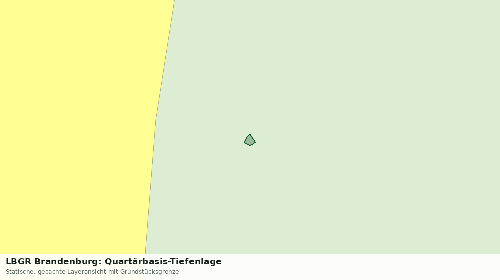 Statische Kartenansicht: LBGR Brandenburg: Quartärbasis-Tiefenlage